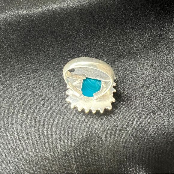 Sterling Silver Genuine Botswana Agate Gemstone Handmade Jewelry Ring Size 8.5 - Picture 9 of 10